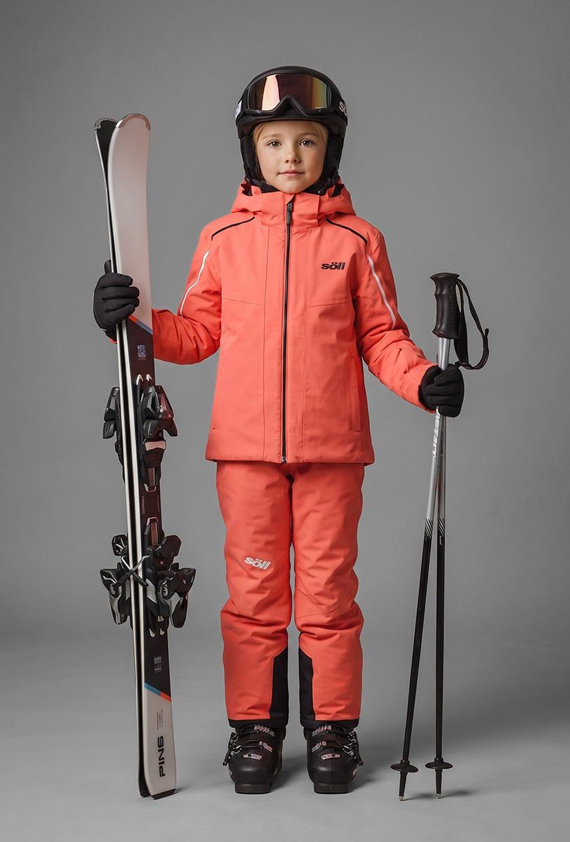 Giacca da sci bambini Söll RASCH Coral – con sci - 4