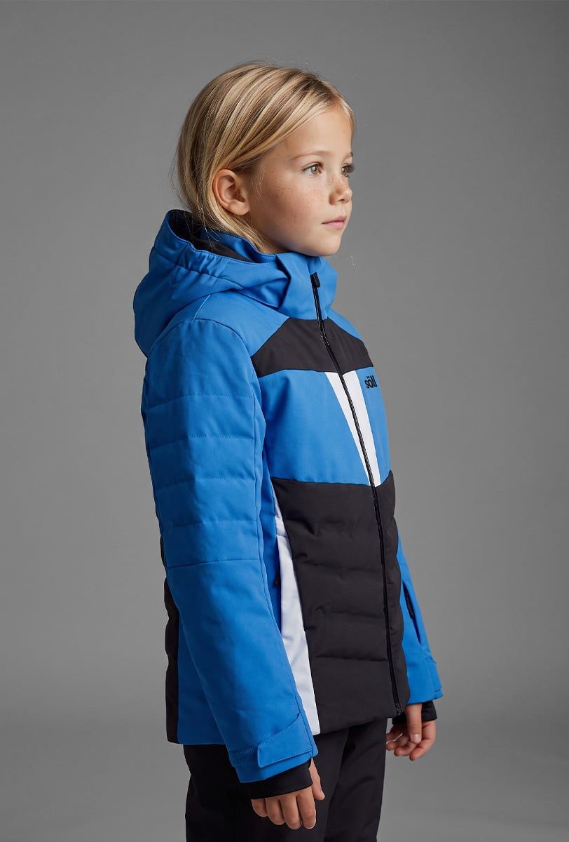 Giacca da sci bambini Söll SYCLONE Blue – vista laterale - 3