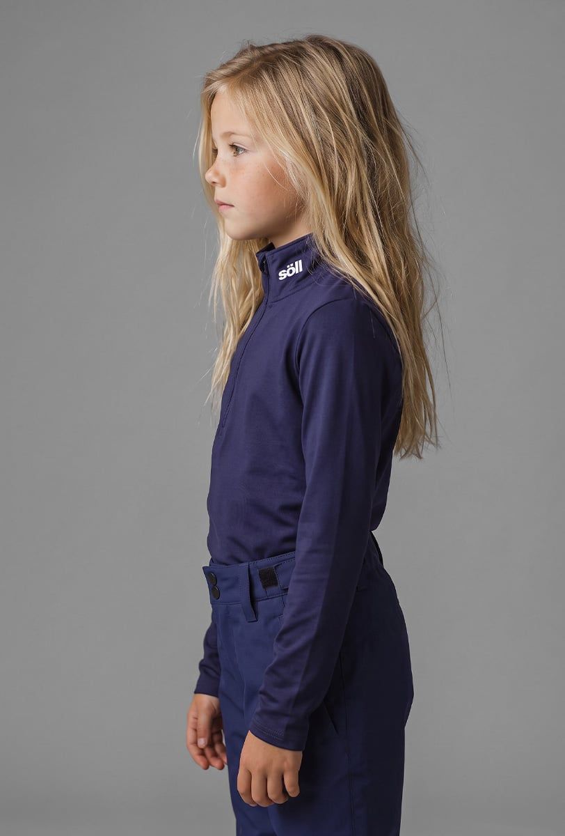 Pile sci bambino Söll ACTIVE II Navy – vista laterale - 2