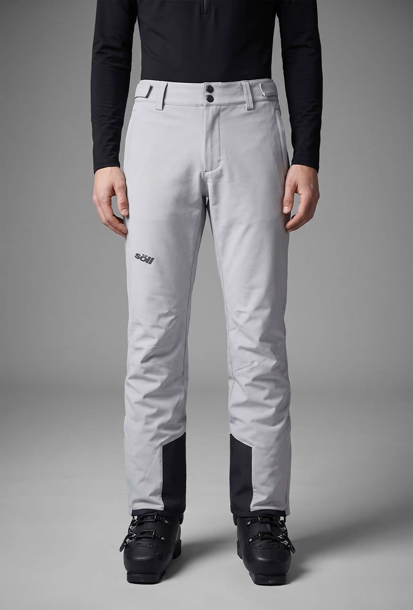 Pantaloni da sci uomo Söll AGILE Light Grey – primo piano - 2