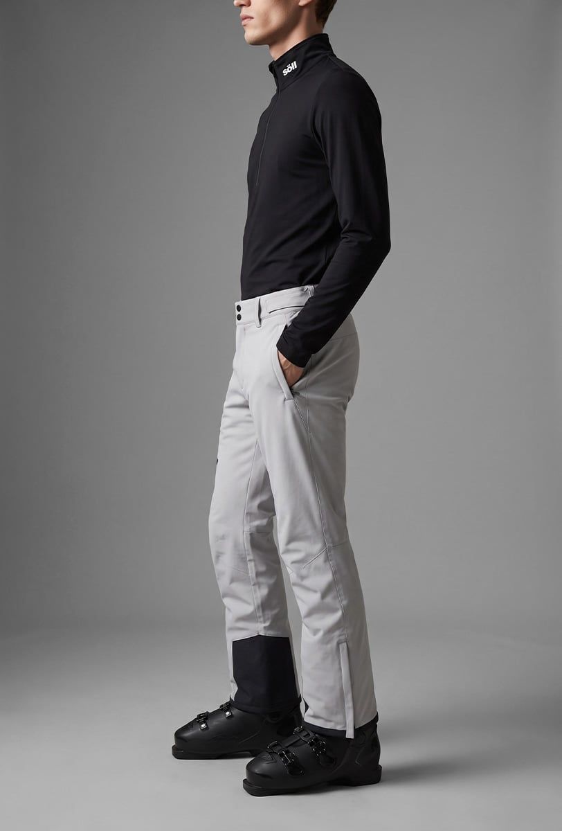 Pantaloni da sci uomo Söll AGILE Light Grey – dettaglio 1 - 3