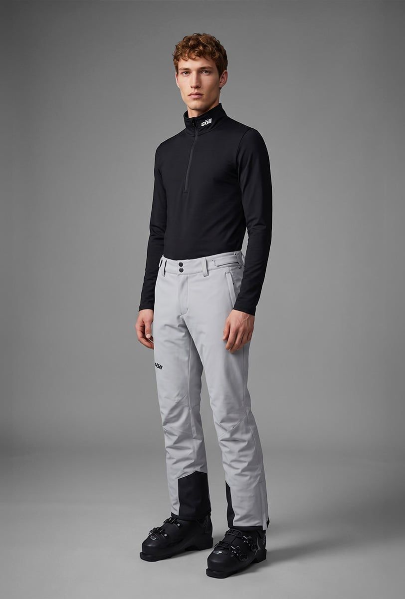 Pantaloni da sci uomo Söll AGILE Light Grey – dettaglio 2 - 4