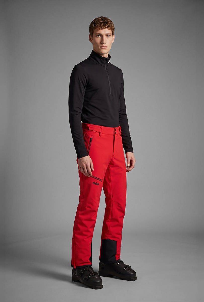 Pantaloni da sci uomo Söll BACKCOUNTRY II Red – dettaglio 2 - 4