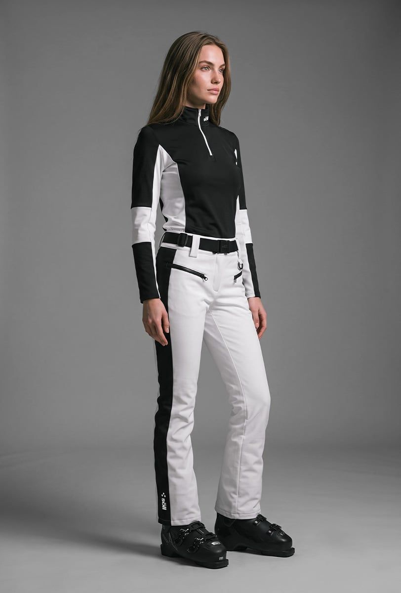 Pantaloni da sci donna Söll ROCKET White – vista frontale - 3